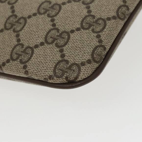 GUCCI GG Supreme Web Sherry Line Shoulder Bag Pvc Beige Gold 904 02 047 - Picture 14 of 16